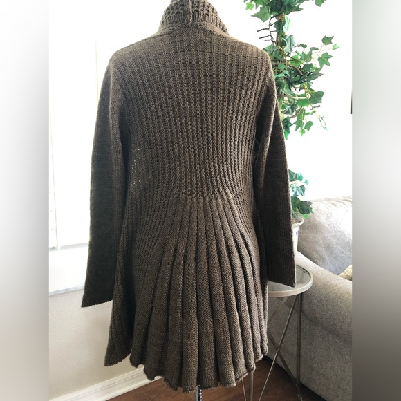 Women’s NWOT tags Cardigan Sweater Coat with Beautiful Knit Patterns SIZE L - Picture 8 of 9